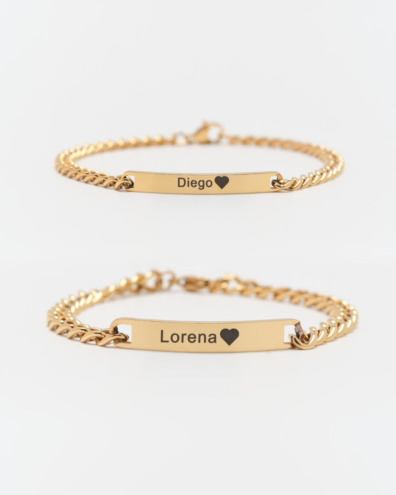 Dolcelli-roma-eternum-bracciali-di-coppia-personalizzati-oro